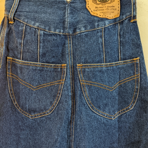 Very Rare 70's Deadstock F.U's Jean Skirt Never Worn With Tags. High waisted. - Picture 9 of 10